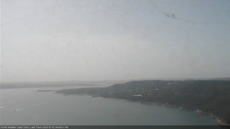 Lake Travis webcam, July 2, 2020 4:45 PM CT