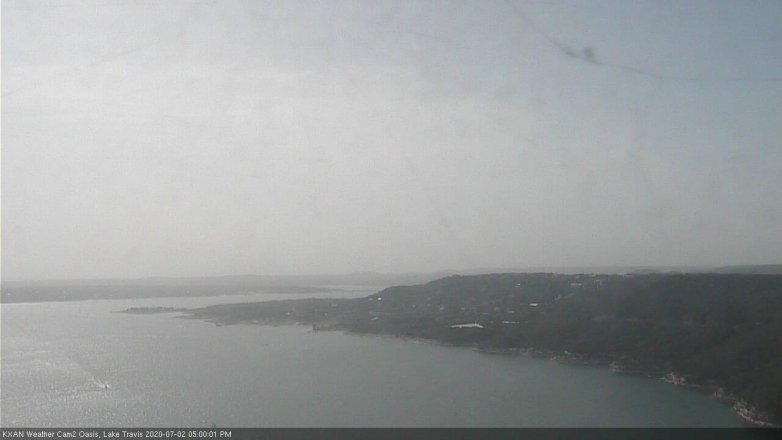Lake Travis webcam, July 2, 2020 5:00 PM CT