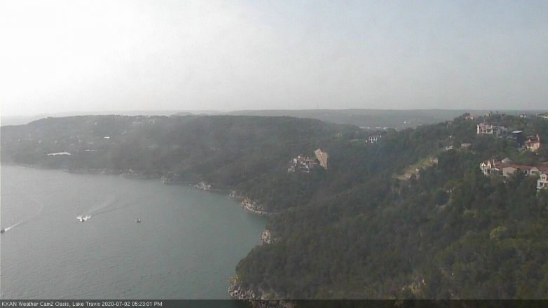 Lake Travis webcam, July 2, 2020 5:25 PM CT