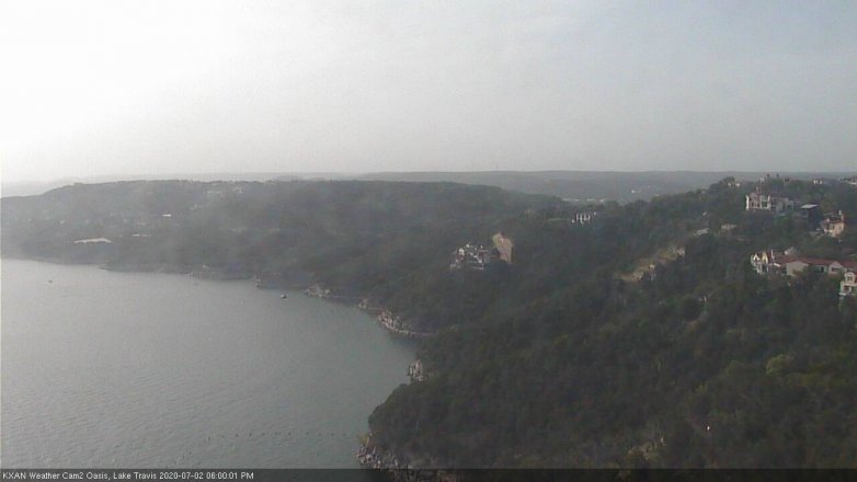 Lake Travis webcam, July 2, 2020 6:00 PM CT