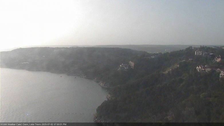 Lake Travis webcam, July 2, 2020 7:00 PM CT