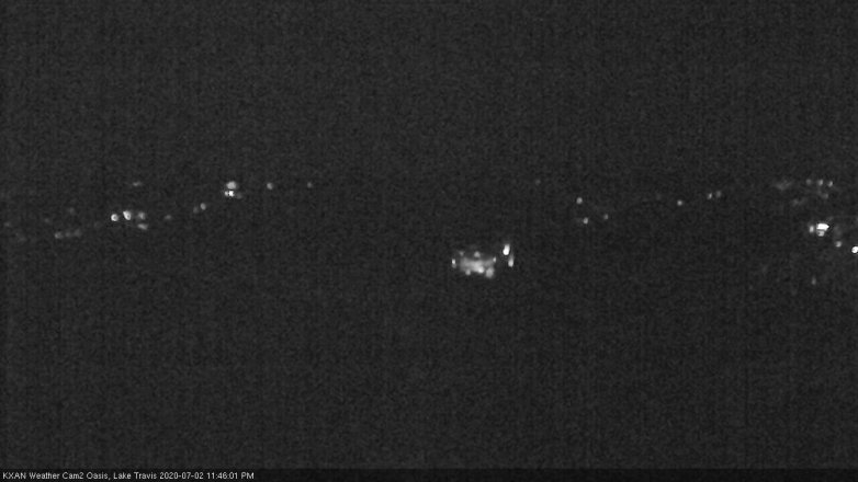 Lake Travis webcam, July 2, 2020 11:45 PM CT
