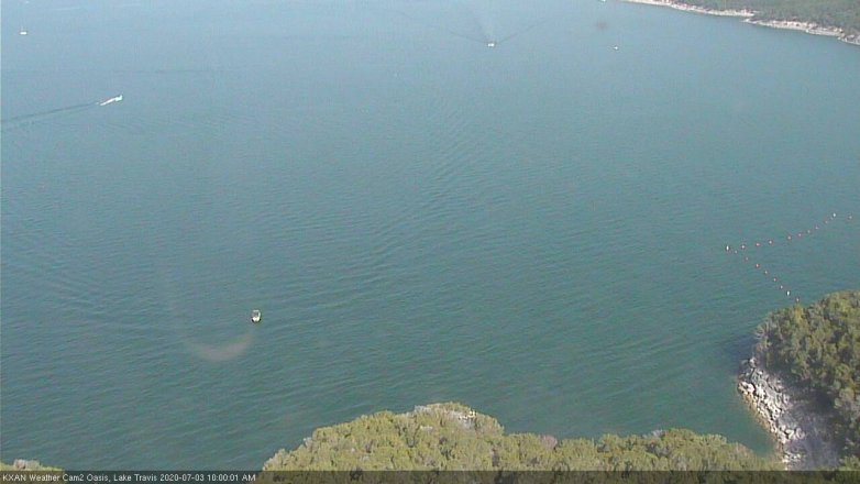 Lake Travis webcam, July 3, 2020 10:00 AM CT