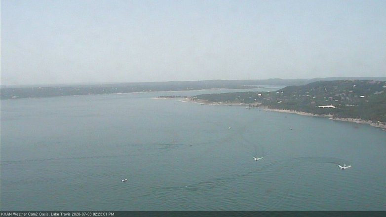Lake Travis webcam, July 3, 2020 2:25 PM CT