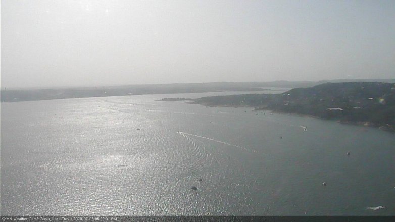 Lake Travis webcam, July 3, 2020 5:25 PM CT