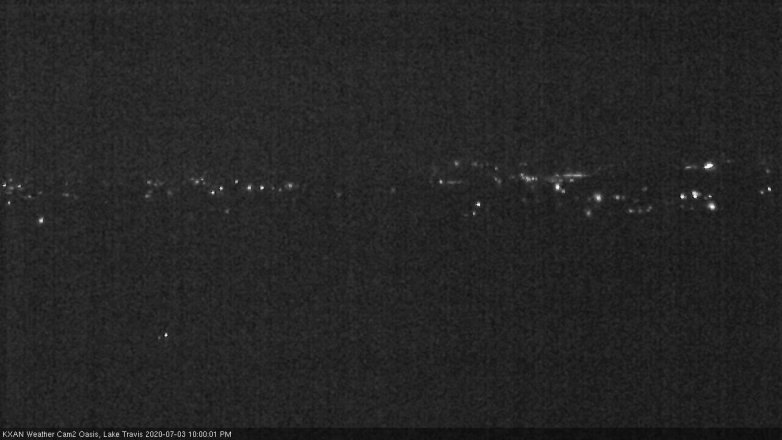 Lake Travis webcam, July 3, 2020 10:00 PM CT