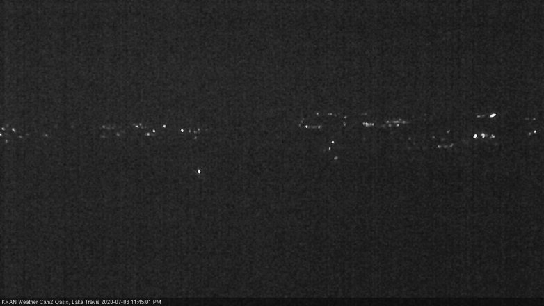 Lake Travis webcam, July 3, 2020 11:45 PM CT