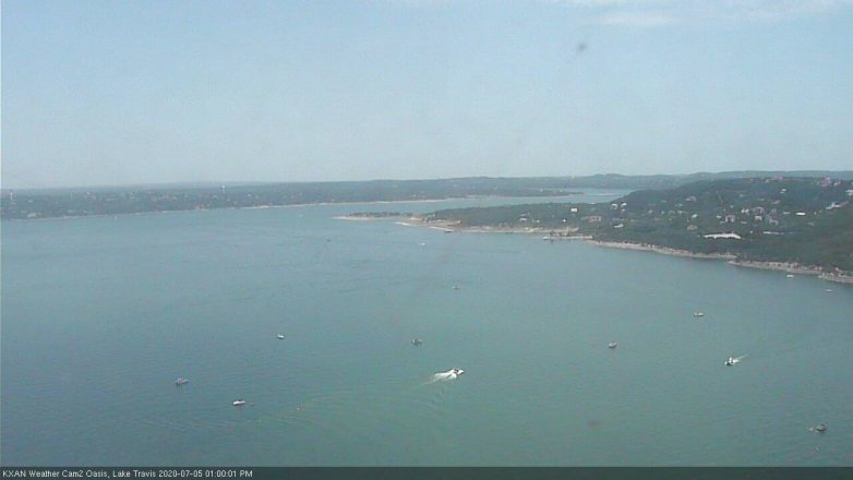 Lake Travis webcam, July 5, 2020 1:00 PM CT