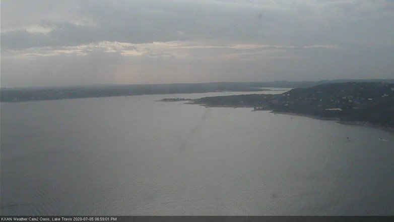 Lake Travis webcam, July 5, 2020 7:00 PM CT