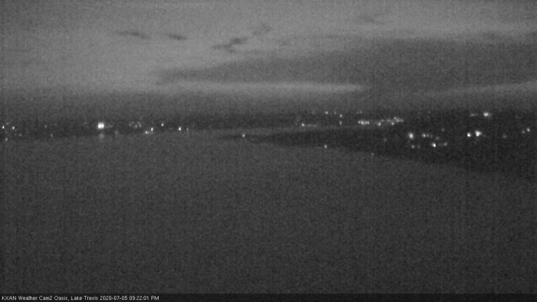 Lake Travis webcam, July 5, 2020 9:25 PM CT
