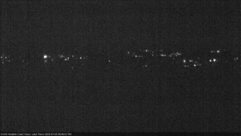 Lake Travis webcam, July 5, 2020 9:45 PM CT