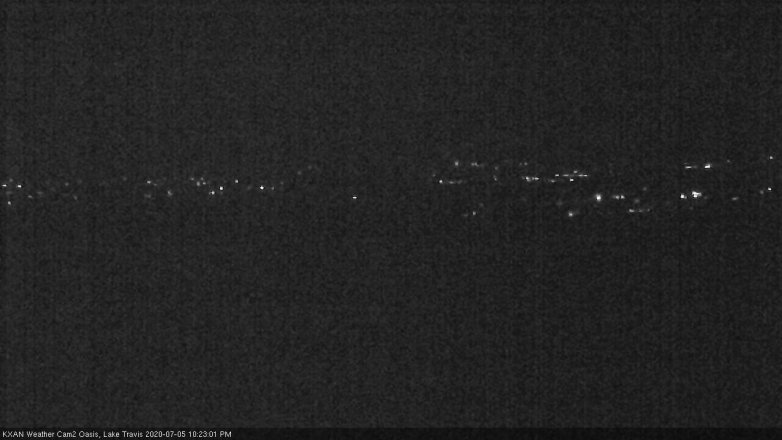 Lake Travis webcam, July 5, 2020 10:25 PM CT