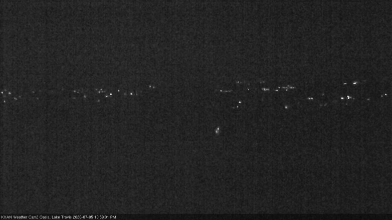 Lake Travis webcam, July 5, 2020 11:00 PM CT