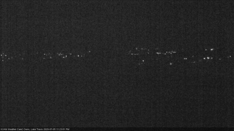 Lake Travis webcam, July 5, 2020 11:25 PM CT