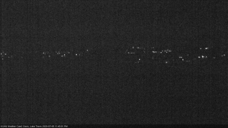 Lake Travis webcam, July 5, 2020 11:45 PM CT