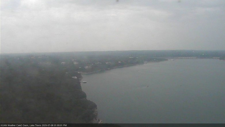 Lake Travis webcam, July 6, 2020 1:00 PM CT