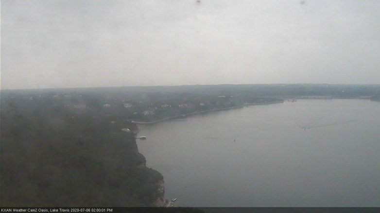 Lake Travis webcam, July 6, 2020 2:00 PM CT