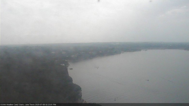 Lake Travis webcam, July 6, 2020 2:25 PM CT