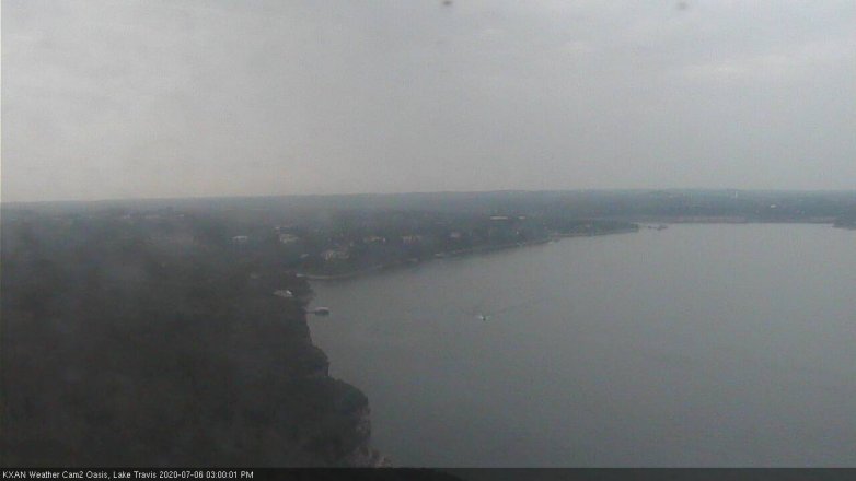 Lake Travis webcam, July 6, 2020 3:00 PM CT