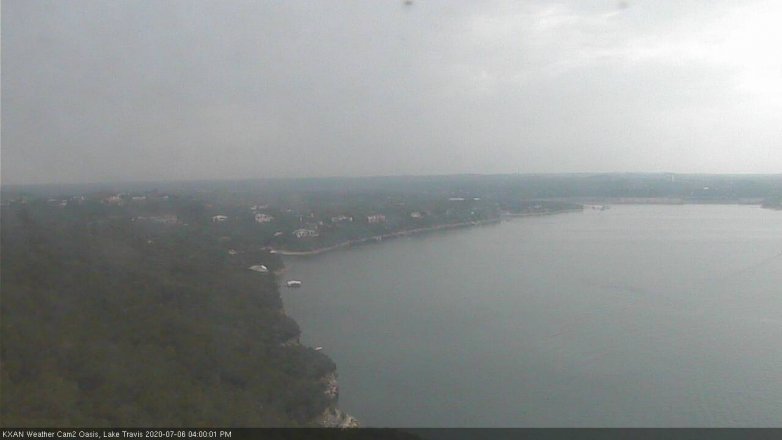 Lake Travis webcam, July 6, 2020 4:00 PM CT