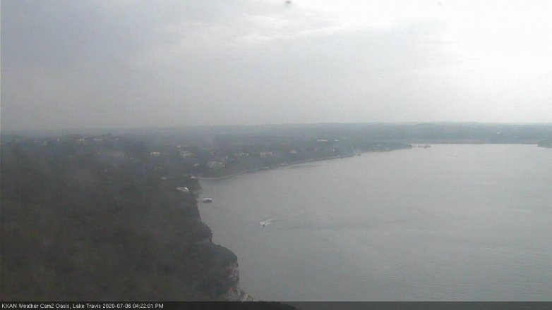 Lake Travis webcam, July 6, 2020 4:25 PM CT