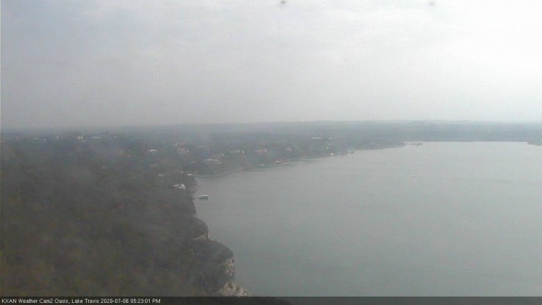 Lake Travis webcam, July 6, 2020 5:25 PM CT