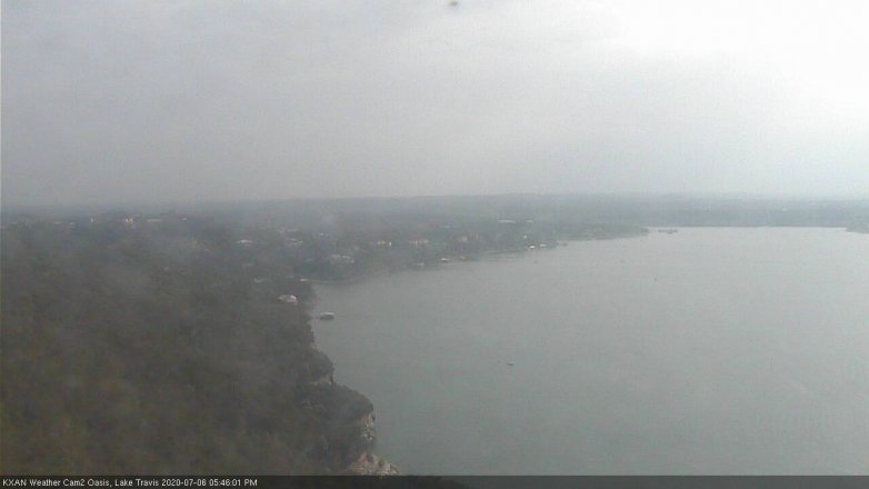 Lake Travis webcam, July 6, 2020 5:45 PM CT