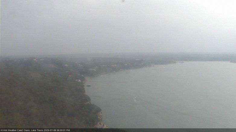 Lake Travis webcam, July 6, 2020 6:00 PM CT