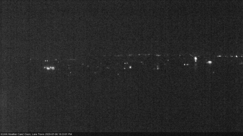 Lake Travis webcam, July 6, 2020 10:25 PM CT