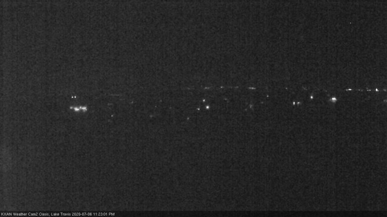 Lake Travis webcam, July 6, 2020 11:25 PM CT