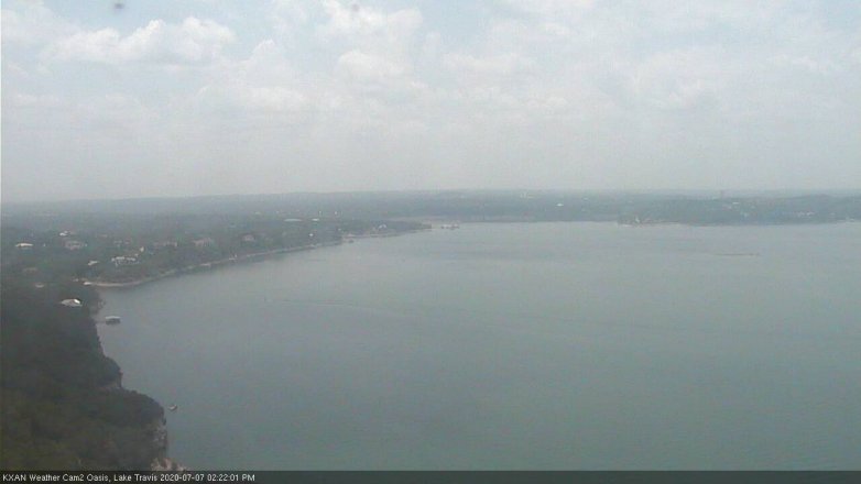 Lake Travis webcam, July 7, 2020 2:25 PM CT