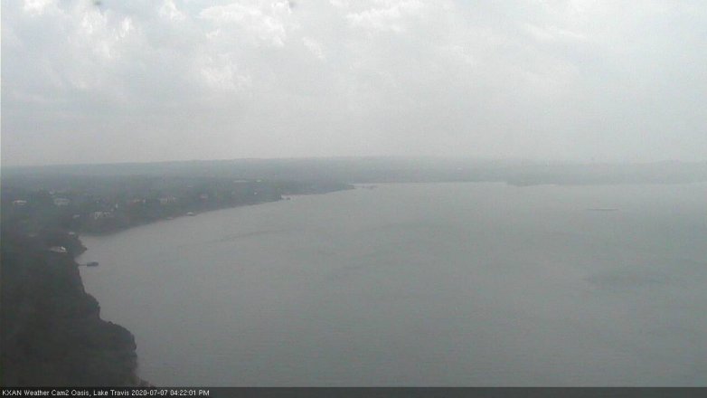 Lake Travis webcam, July 7, 2020 4:25 PM CT
