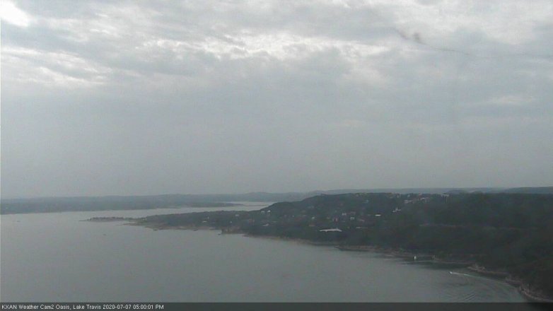 Lake Travis webcam, July 7, 2020 5:00 PM CT