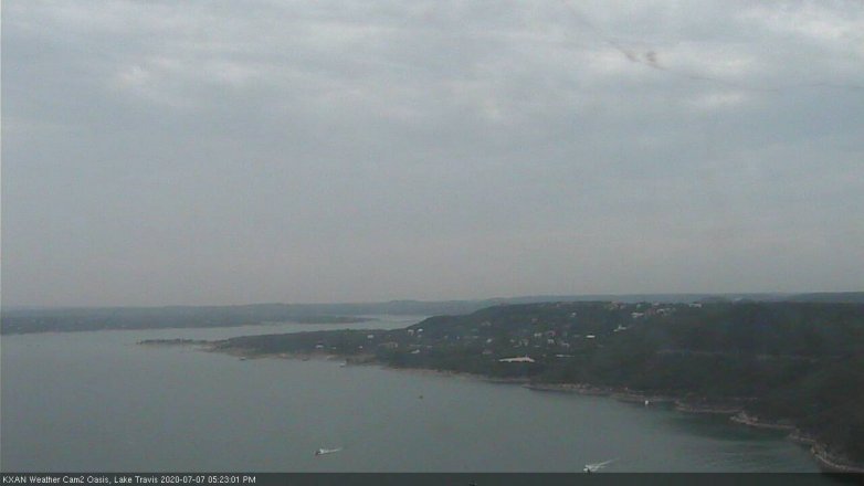Lake Travis webcam, July 7, 2020 5:25 PM CT