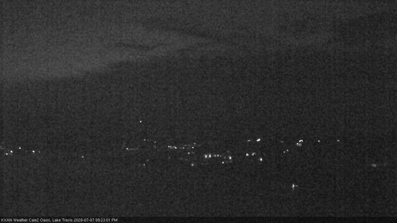 Lake Travis webcam, July 7, 2020 9:25 PM CT