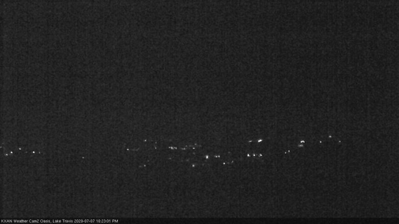 Lake Travis webcam, July 7, 2020 10:25 PM CT