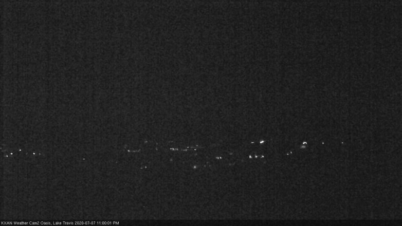 Lake Travis webcam, July 7, 2020 11:00 PM CT