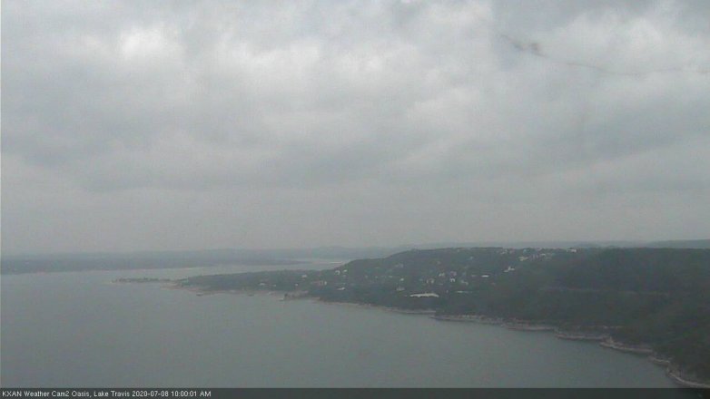 Lake Travis webcam, July 8, 2020 10:00 AM CT