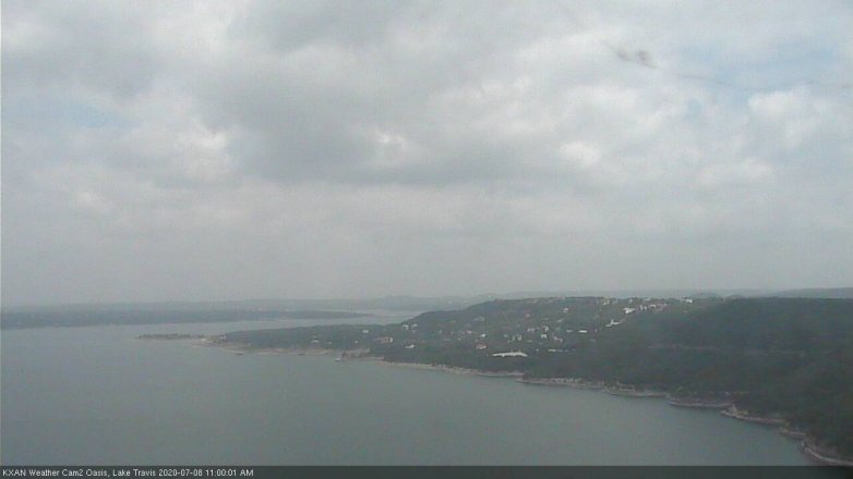 Lake Travis webcam, July 8, 2020 11:00 AM CT