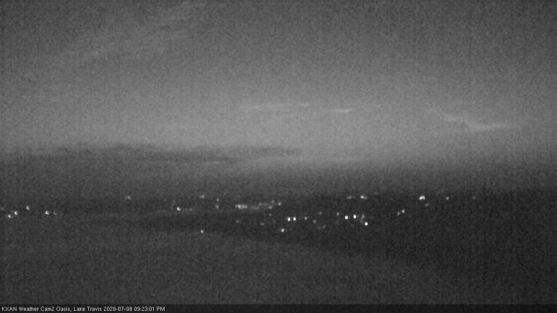 Lake Travis webcam, July 8, 2020 9:25 PM CT