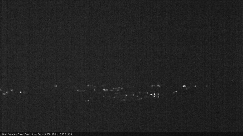 Lake Travis webcam, July 8, 2020 10:00 PM CT
