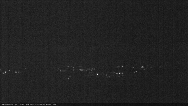Lake Travis webcam, July 8, 2020 10:25 PM CT