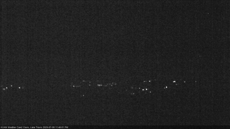 Lake Travis webcam, July 8, 2020 11:45 PM CT