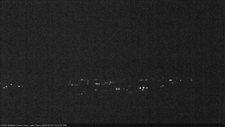 Lake Travis webcam, July 9, 2020 10:25 PM CT