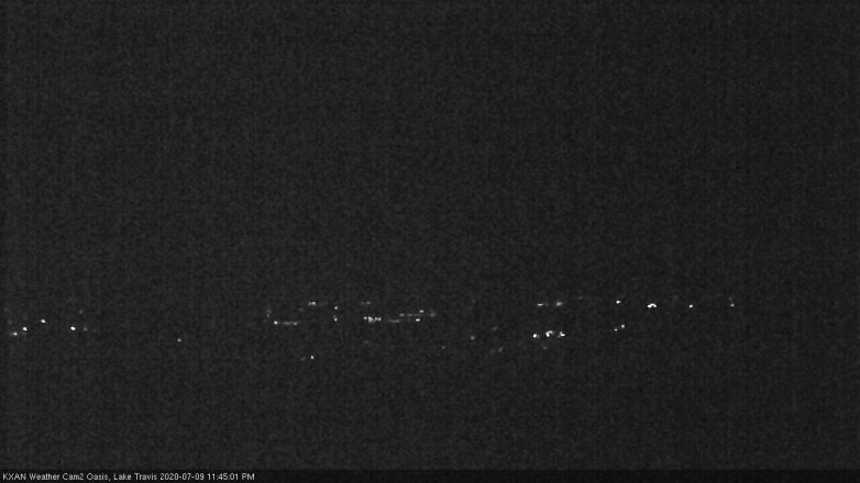 Lake Travis webcam, July 9, 2020 11:45 PM CT