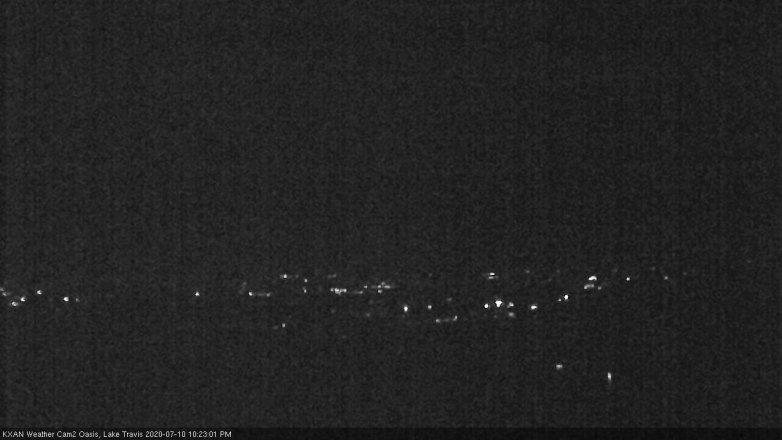 Lake Travis webcam, July 10, 2020 10:25 PM CT