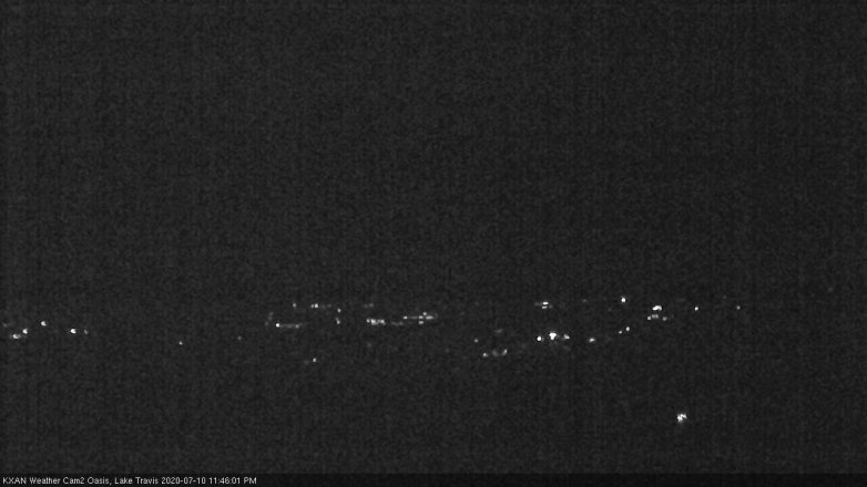 Lake Travis webcam, July 10, 2020 11:45 PM CT