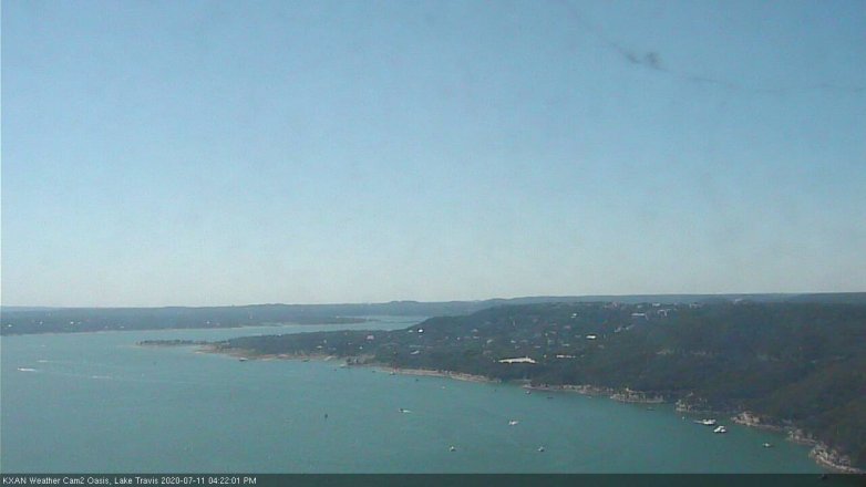 Lake Travis webcam, July 11, 2020 4:25 PM CT