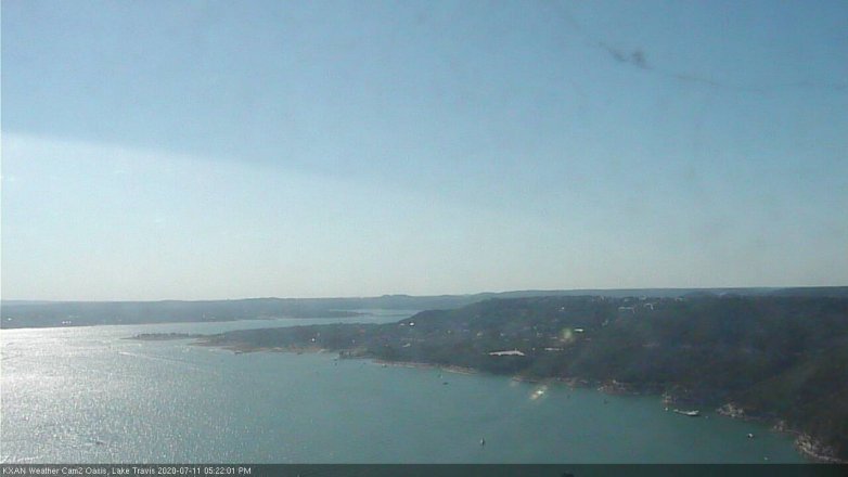 Lake Travis webcam, July 11, 2020 5:25 PM CT