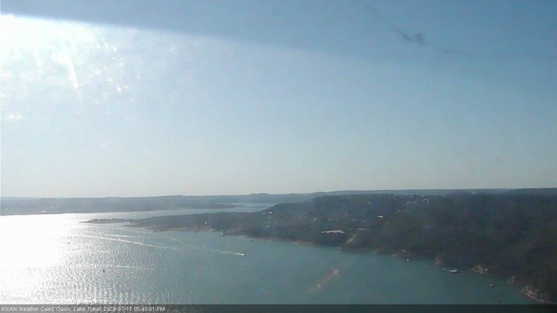 Lake Travis webcam, July 11, 2020 5:45 PM CT